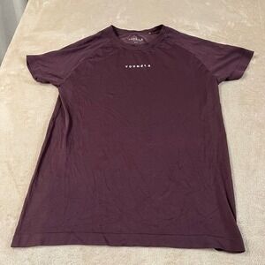 YoungLA New Gen Compression Tee-Shirt Men's M Dark Purple Polyester S/S/ EUC